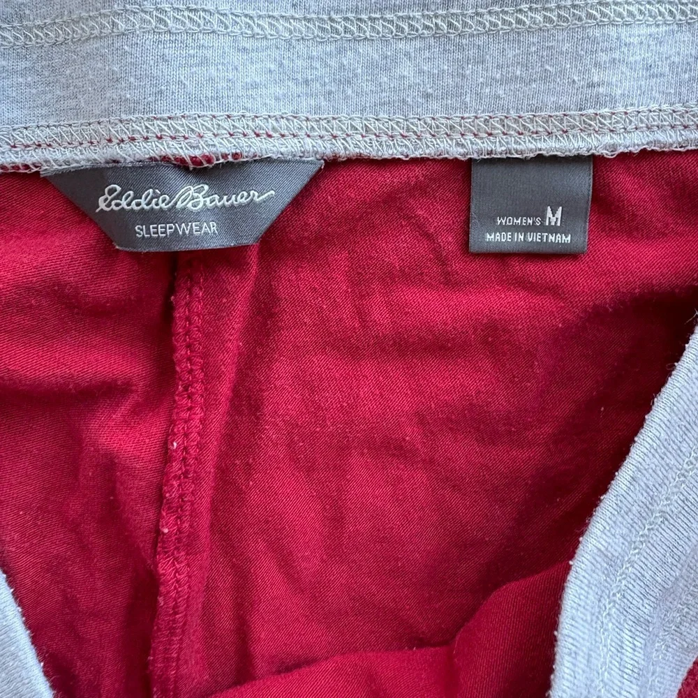Eddie Bauer Red Sleepwear Pants PJ joggers - Picture 3 of 7
